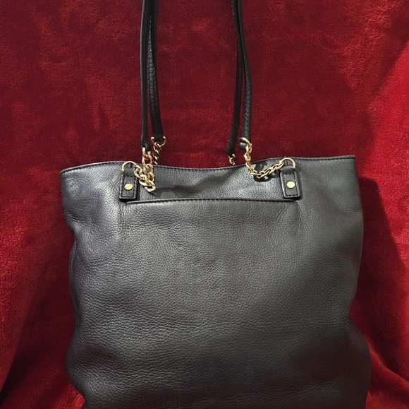 Michael Kors Jet Set Chain Navy Blue Pebble Leather Tote/Handbag - Picture 3 of 12